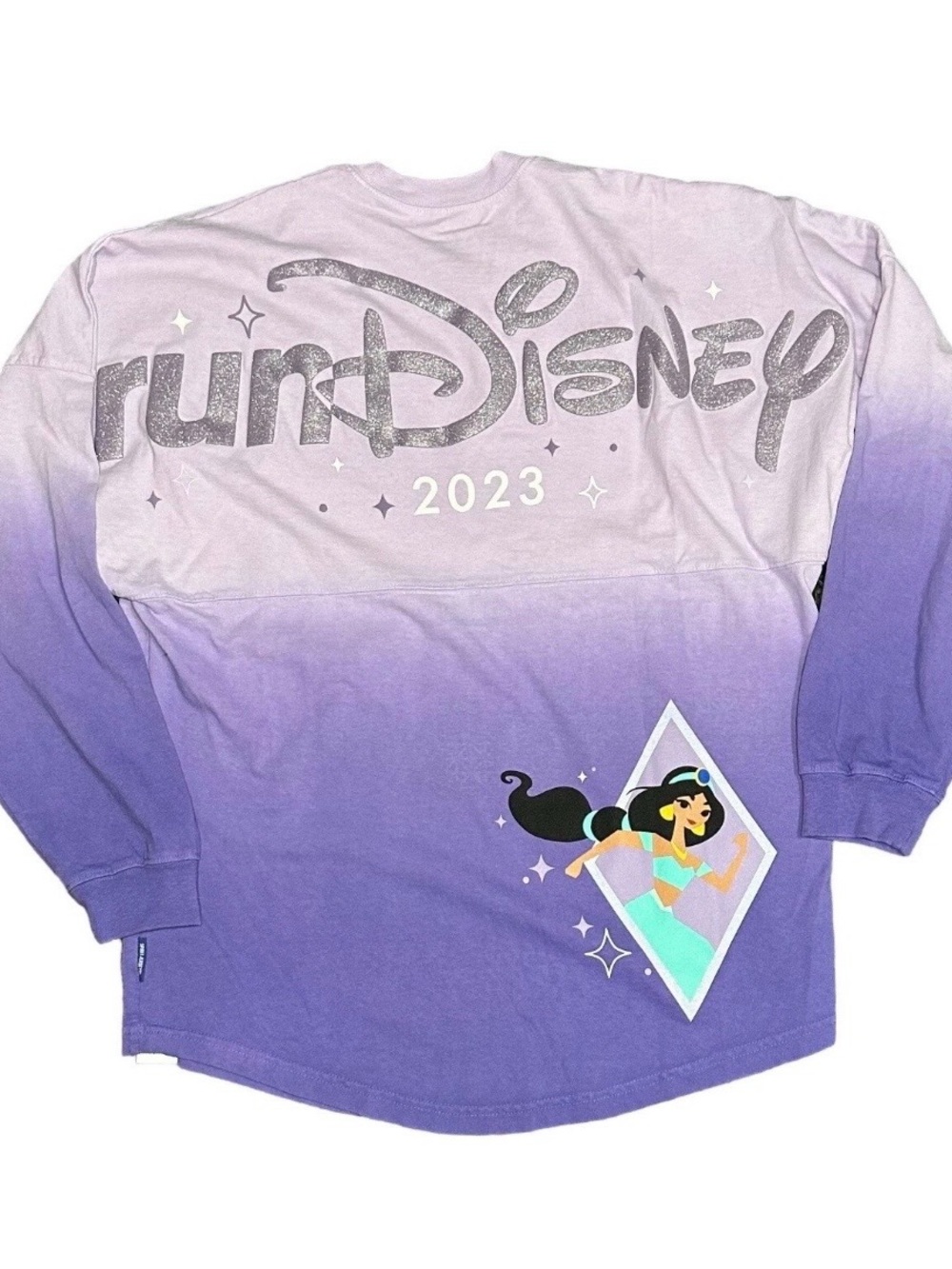 Disney Girls' Purple Ombre RunDisney 2023 Long Sleeve Tee